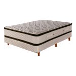 Juego de Sommier Resortes Individuales Pillow Top Cannon 140x190x33 cm